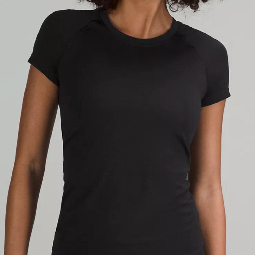 Black Lululemon Swiftly Tech short sleeve